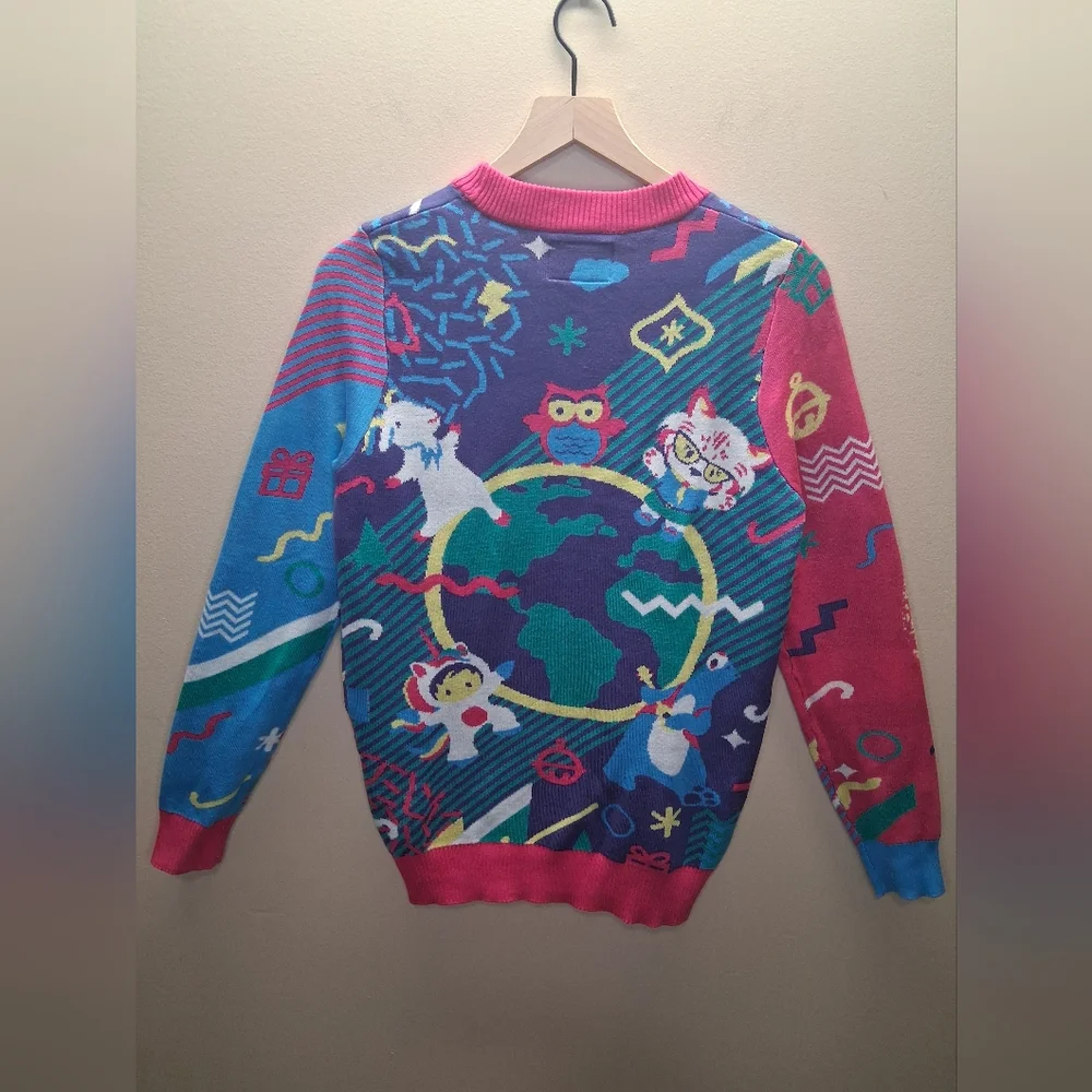 Salesforce 80s Retro Style Ugly Christmas Sweater Men's Small